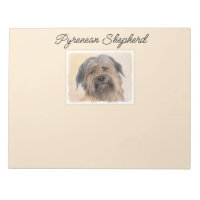 Pyrenean Shepherd Painting - Cute Original Dog Art