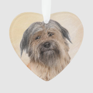 Pyrenean Shepherd Painting - Cute Original Dog Art Ornament