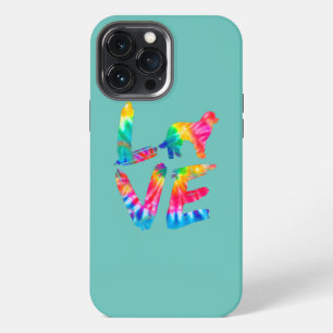 Pyrenean Shepherd Tie Dye Love Dog Mum Dad  iPhone 13 Pro Max Case