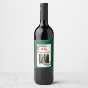 Pyrenees Christmas Wine Bottle Label