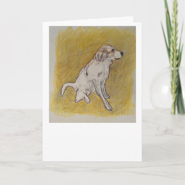 Pyrenees Dog Greeting Card (Front)