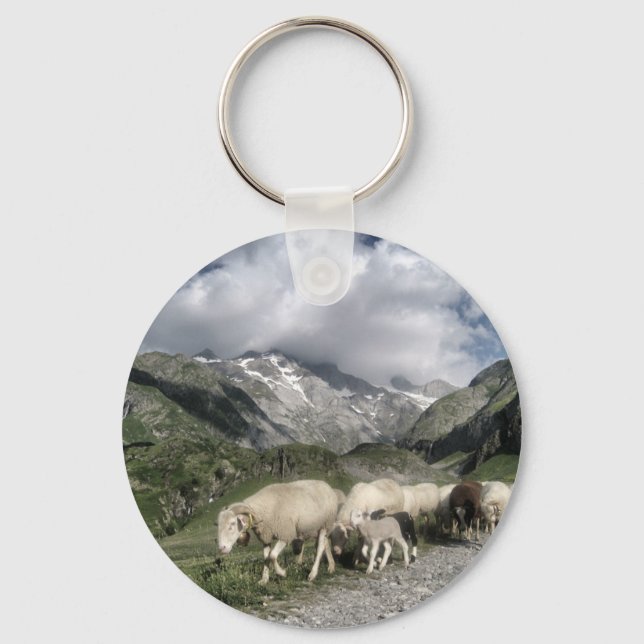pyrenees landscape key ring (Front)