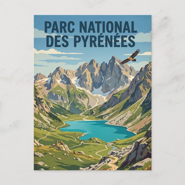 Pyrenees National Park France Postcard (Front)