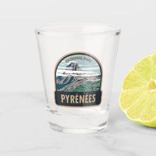 Pyrenees National Park France Vintage  Shot Glass