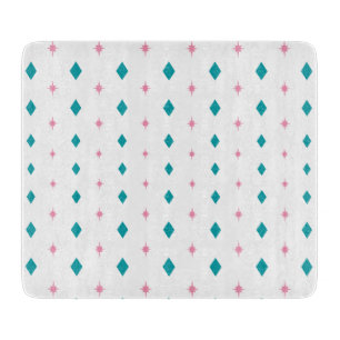 Pyrex Diamonds & Stars Glass Cutting Board - Multi