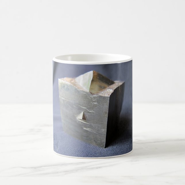 Pyrite Crystal Coffee Mug (Center)