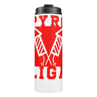 Pyro Liga Pyrotechnician Firecracker Firework Gift Thermal Tumbler