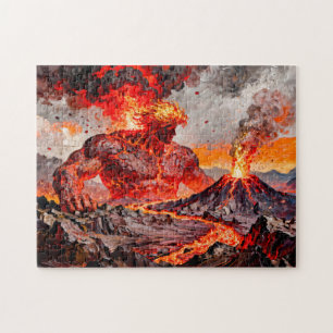 Pyrokles Titan of Lava and Volcanic Fire from Gree Jigsaw Puzzle