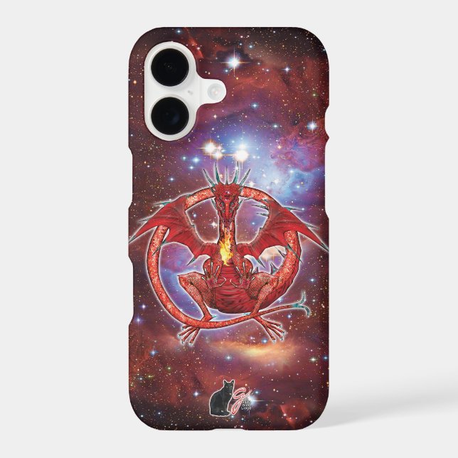 Pyrope Cosmic Dragon Case-Mate iPhone Case (Back)