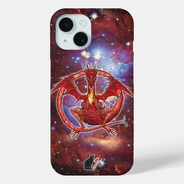 Pyrope Cosmic Dragon Case-Mate iPhone Case (Back)