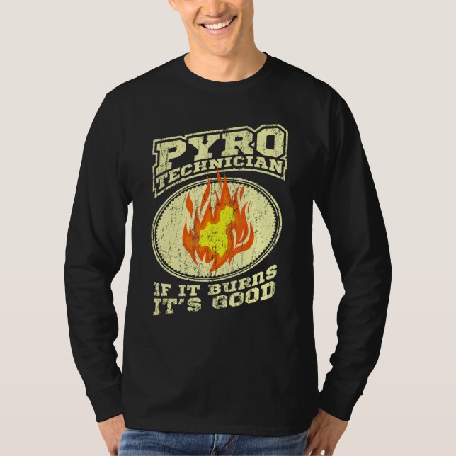 Pyrotechnician Crew Pyrotechnics Fireworks Pyro Sh T-Shirt (Front)