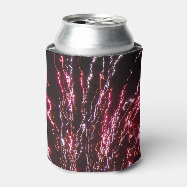 Pyrotechnics Fireworks July 4th Celebration Can Cooler (Can Front)