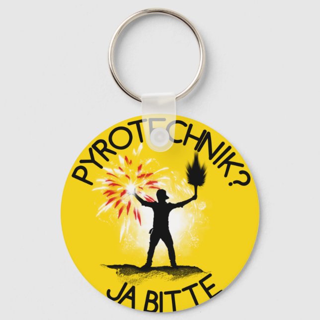 Pyrotechnik? Ja bitte! Key Ring (Front)