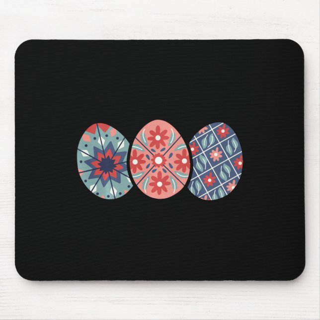 Pysanky Easter Eggs Long Sleeve  Mouse Pad (Front)