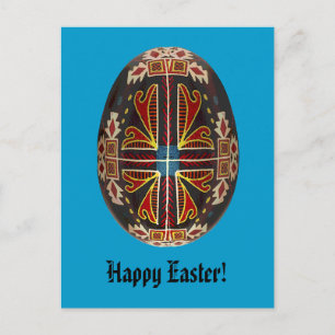 Pysanky Ukrainian Painted Egg Easter Card