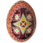 Pysanky (Ukranian Egg) Ornament Photo Sculpture Decoration<br><div class="desc">Pysanka (plural Pysanky) is a Ukrainian Easter egg, decorated using a wax-resist batik method. The beautiful traditional designs are full of symbolism and meaning. Pysanky are typically made to be given to family members and respected outsiders. To give a pysanka is to give a symbolic gift of life. See our...</div>