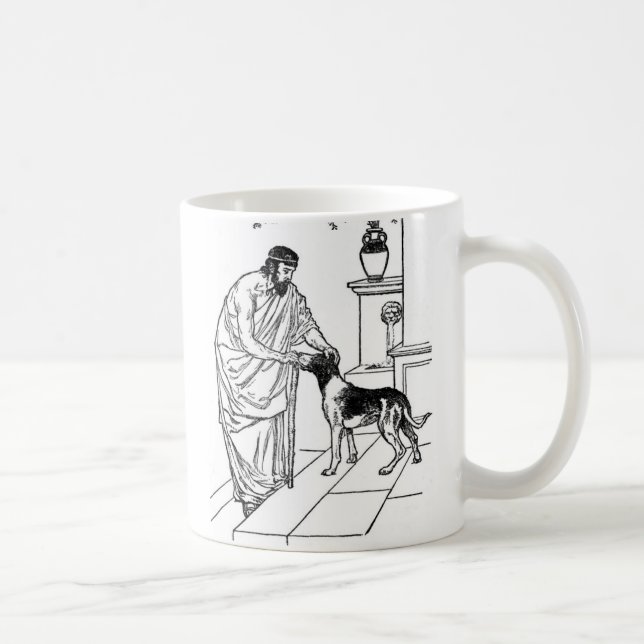 Pythagoras with Dog Coffee Mug (Right)