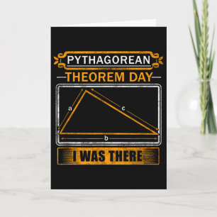 Pythagorean Theorem Day I Was There - Math Teacher Card