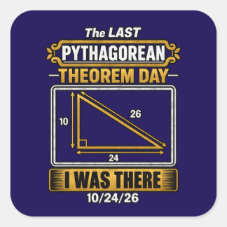 Pythagorean Theorem Day Stickers