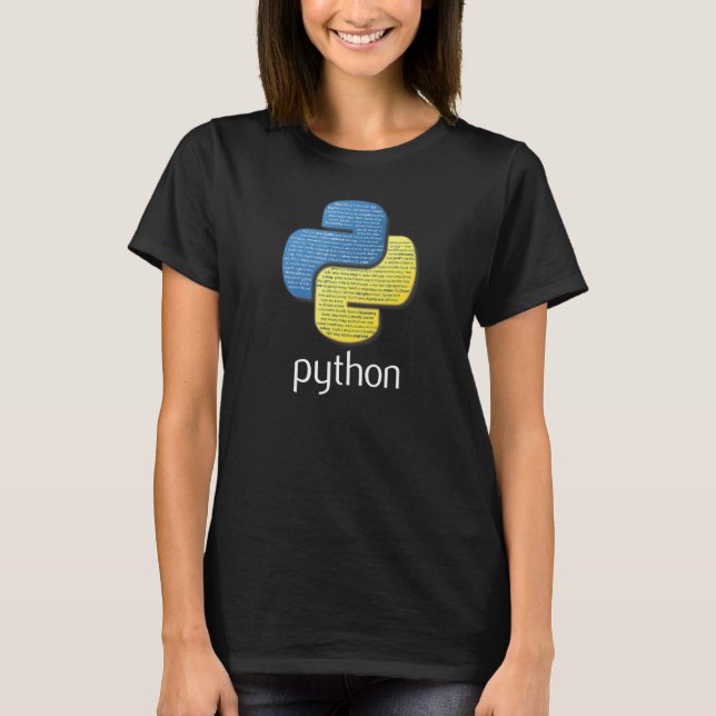 Python Coder tee Programmer Software Developers (Front)