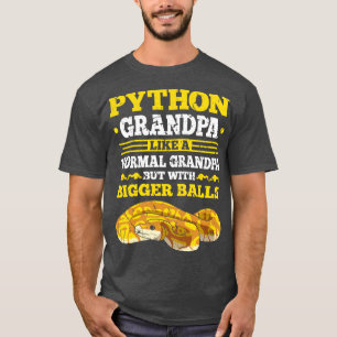 Python Grandpa Snake Lover T-Shirt