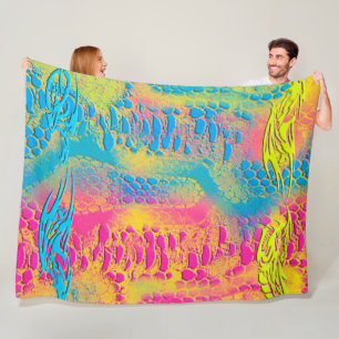 PYTHON - modern decorative fractal - Fleece Blanket
