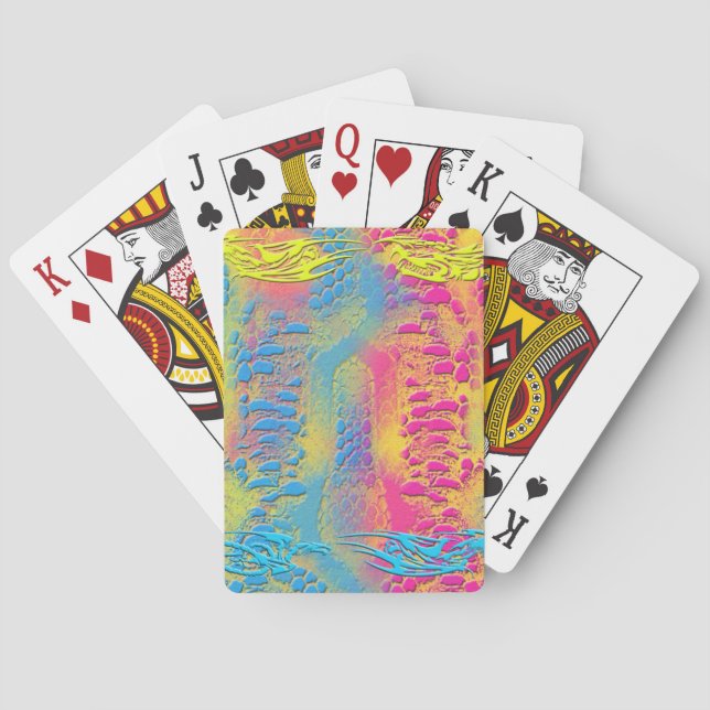 PYTHON - modern decorative fractal - Playing Cards (Back)