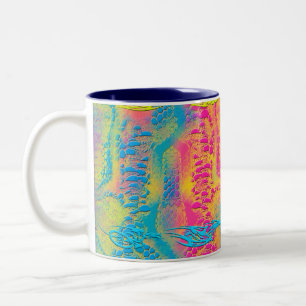 PYTHON - modern decorative fractal - Two-Tone Coffee Mug