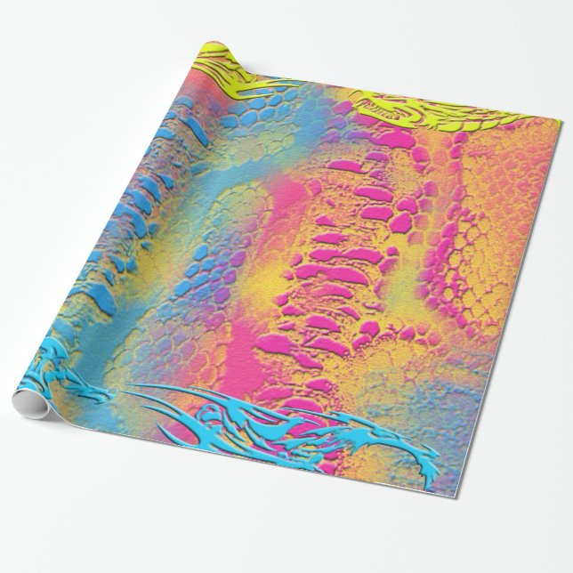 PYTHON - modern decorative fractal - Wrapping Paper (Unrolled)