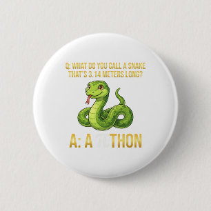 Python Pithon Pi Day Symbol Funny Math Teacher 3 1 6 Cm Round Badge