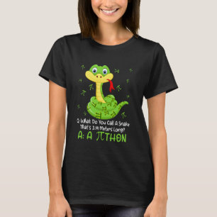 Python Pithon Pi Symbol Funny Math Teacher Pi Day T-Shirt