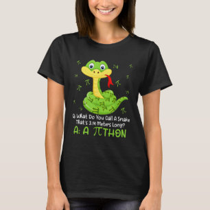 Python Pithon Pi Symbol Math Teacher Pi Day T-Shirt
