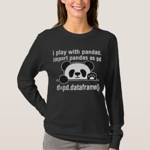 Python Programmer IT Nerd Panda Programming Humour T-Shirt