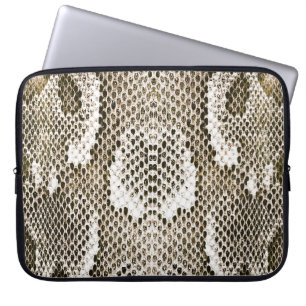 Python Skin: Animal Pattern Design Laptop Sleeve