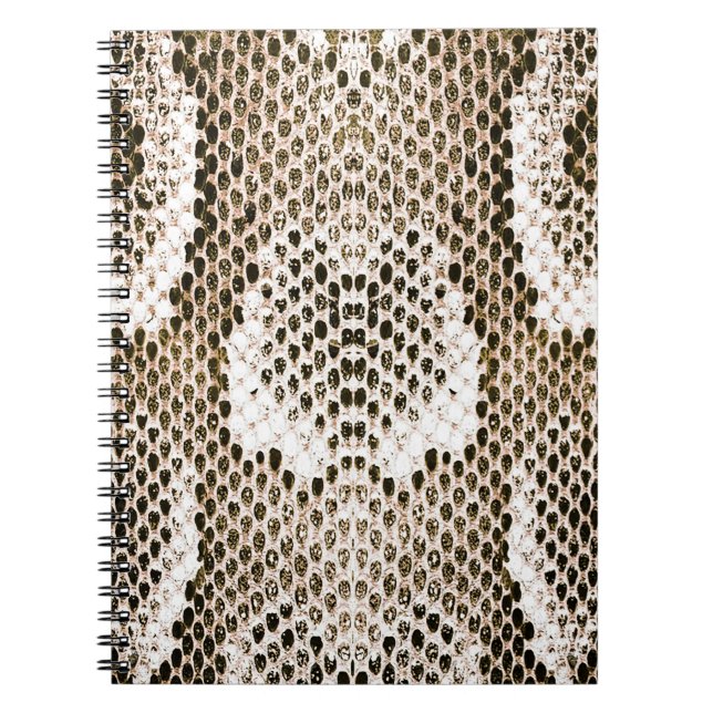 python skin, snake pattern, animal skin pattern de notebook (Front)