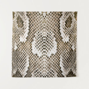 python skin, snake pattern, animal skin pattern de tapestry