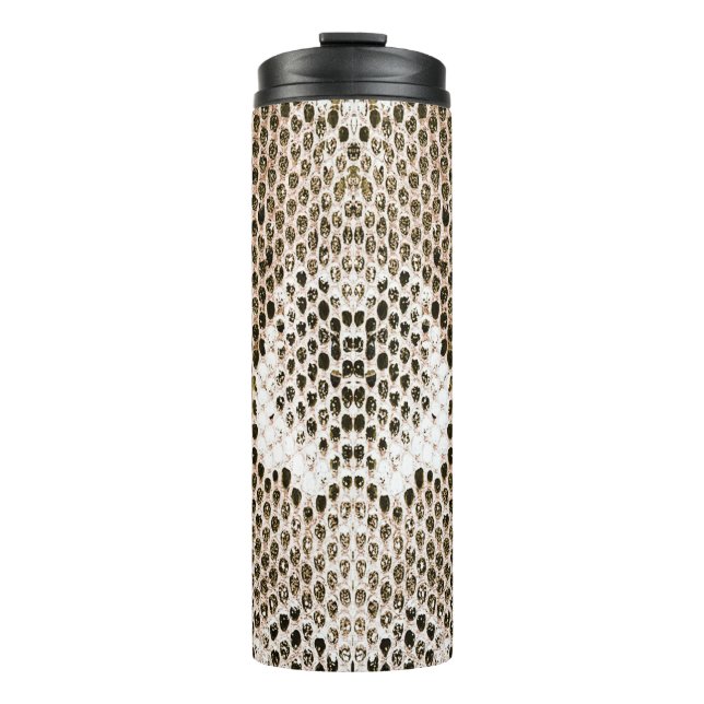 python skin, snake pattern, animal skin pattern de thermal tumbler (Front)