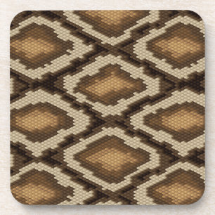 Python snake skin pattern 2 coaster
