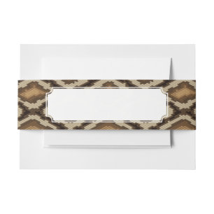 Python snake skin pattern 2 invitation belly band