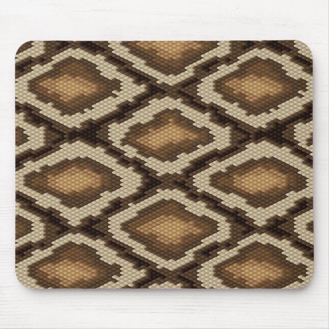 Python snake skin pattern 2 mouse pad (Front)