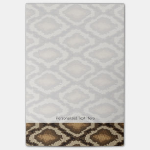 Python snake skin pattern 2 post-it notes
