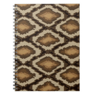 Python snake skin pattern 2 spiral notebook