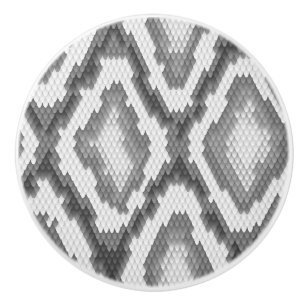 Python snake skin pattern ceramic knob