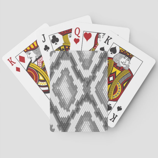 Python snake skin pattern playing cards (Back)