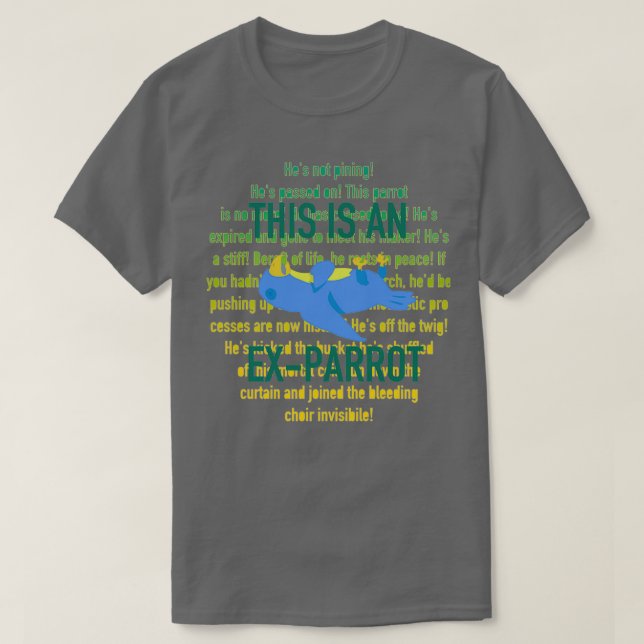 Python This is an ExParrot Gif python T-Shirt (Design Front)