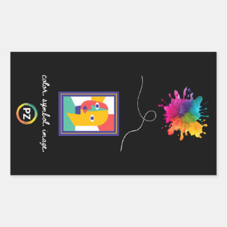 PZ Colour, Symbol, Image Sticker (Rectangle)