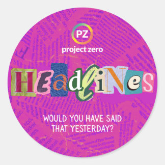 PZ Headlines Sticker (Round)
