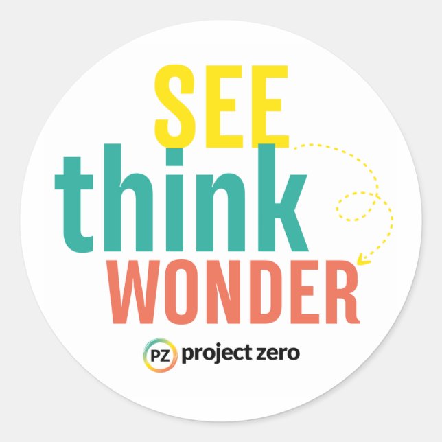 PZ See, Think, Wonder Sticker (Front)
