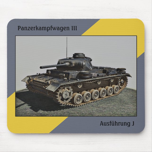 Pzkpfw III Ausf J-MousePad Mouse Pad (Front)
