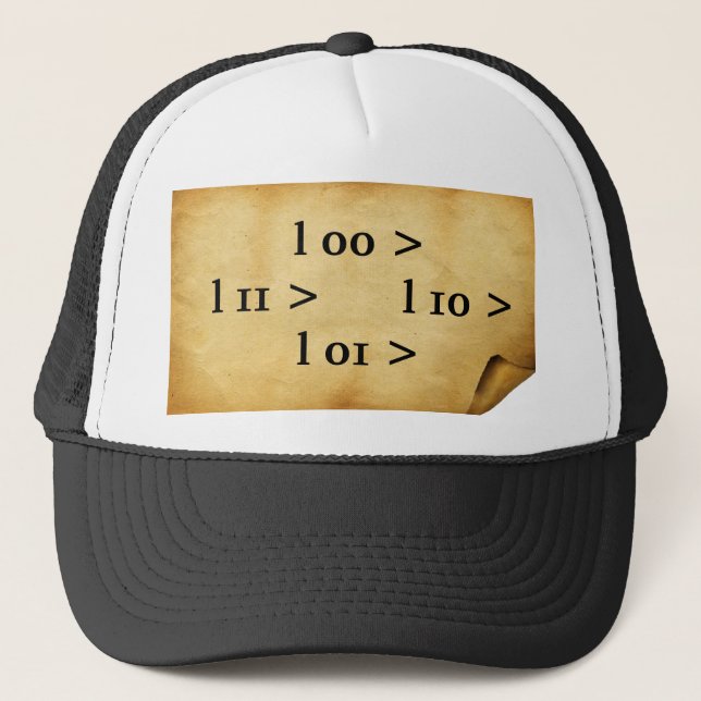 Q - bit trucker hat (Front)